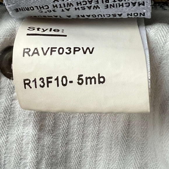 R13 CrossOver Asymmetric Denim Slouchy Stretch Jeans - Picture 4 of 16